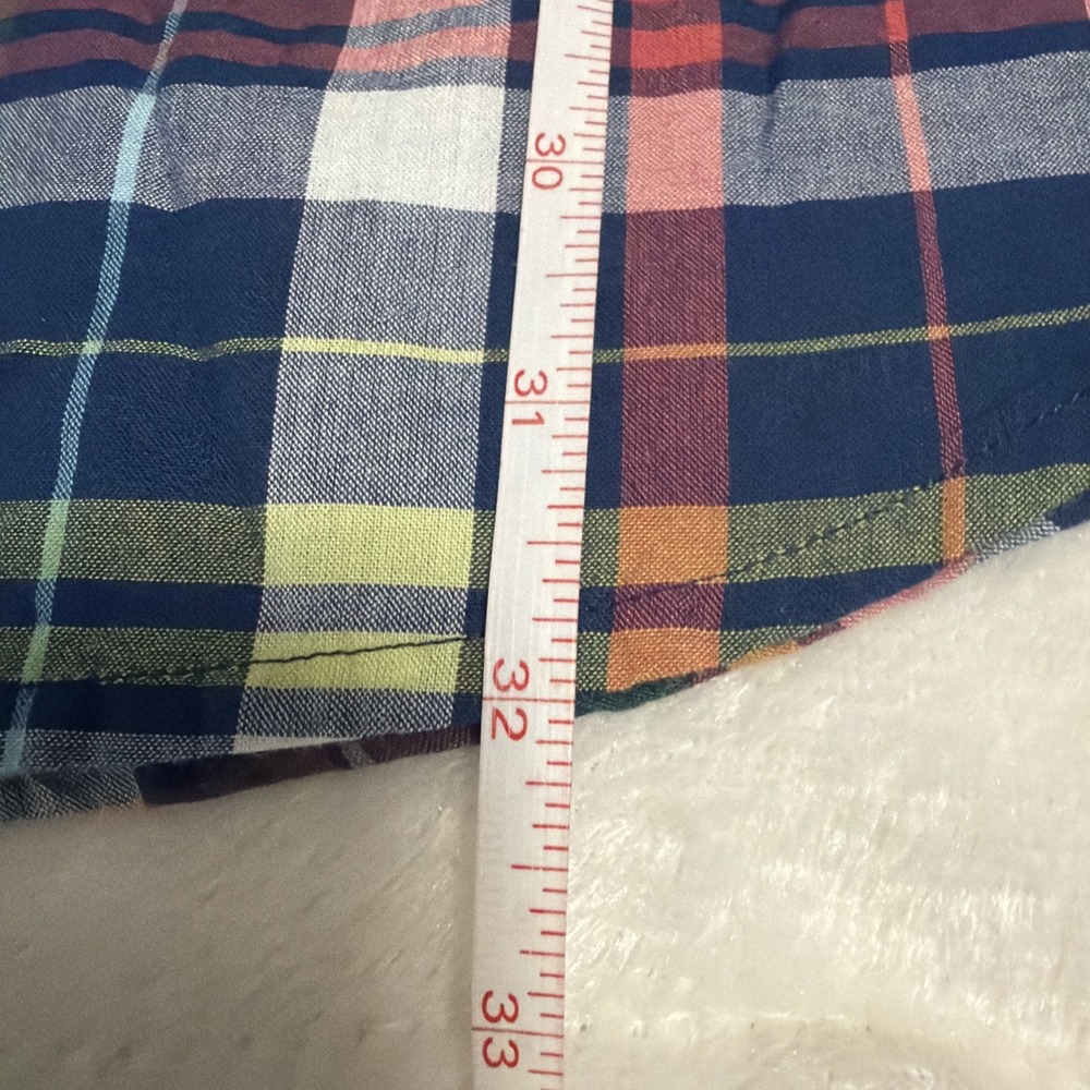 Orvis Madris 100% Cotton Plaid Short Sleeve Men's M - Picture 7 of 8
